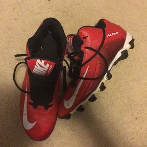 Red Nike cleats